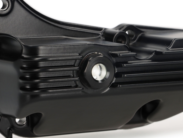 Ölwanne mit Schauglas - MOTO NOSTRA - Vespa GTS/GTV/HPE 300 ccm (Bj. 2019-2024) - schwarz-glänzend